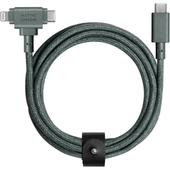 Native Union 2-In-1 Charging Cable 1.8M - Green